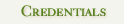credentials